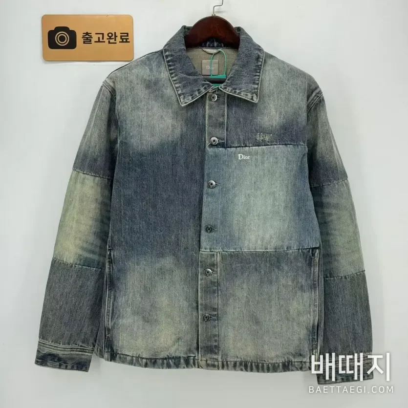 디올 자수 패치 코튼 자켓 남성 41215