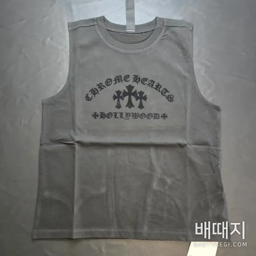 크롬하츠 트리플 크로스 헐리우드 탱크탑 블랙 107388 / 사이즈: S