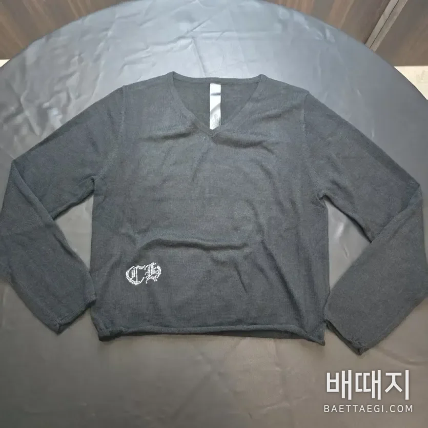 크롬하츠 크로스라인스톤 캐시미어 니트 156285