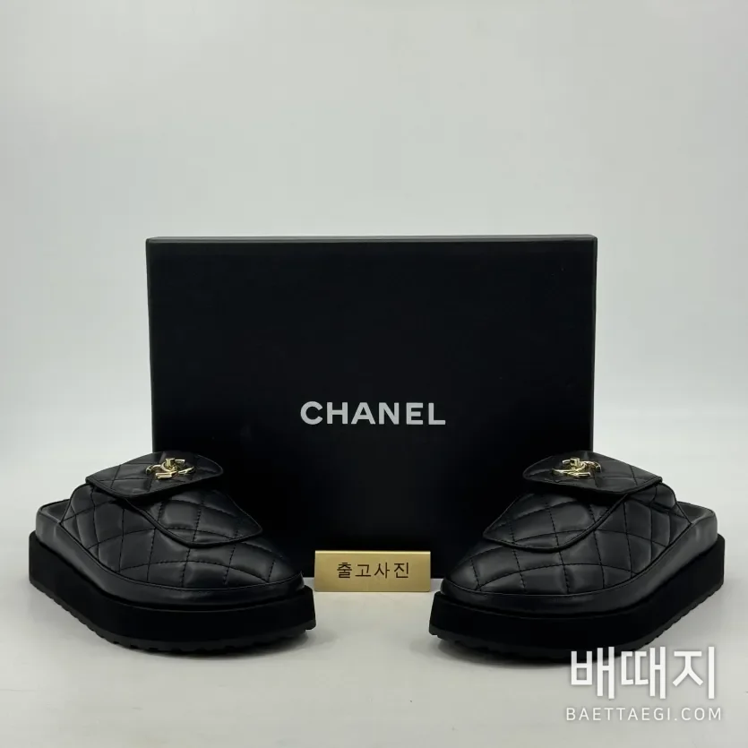 샤넬 빌켄슈토크 플랫폼 슬리퍼 94190