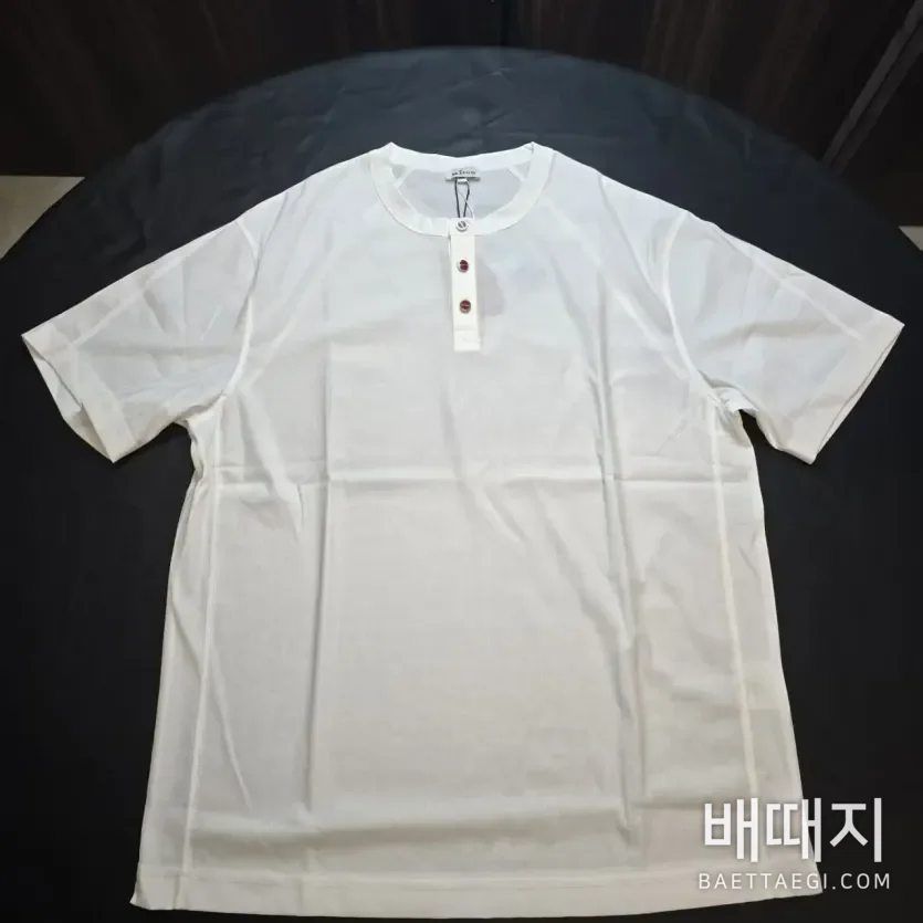 키톤 남성 린넨 버튼 크루넥 반팔 티셔츠 2026 SS