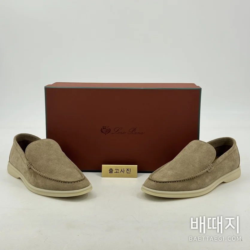 로로피아나 발수 가공 카프 스킨 화이트 로퍼 94092