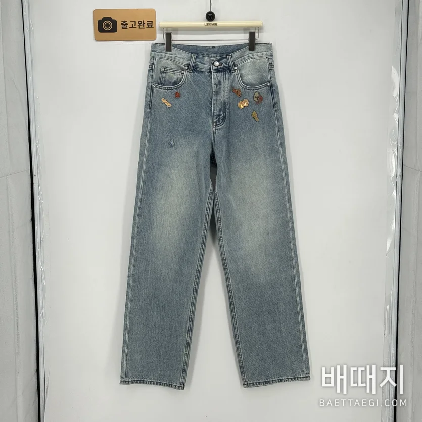 루이비통 스케이트보드 진 남성 바지 185167
