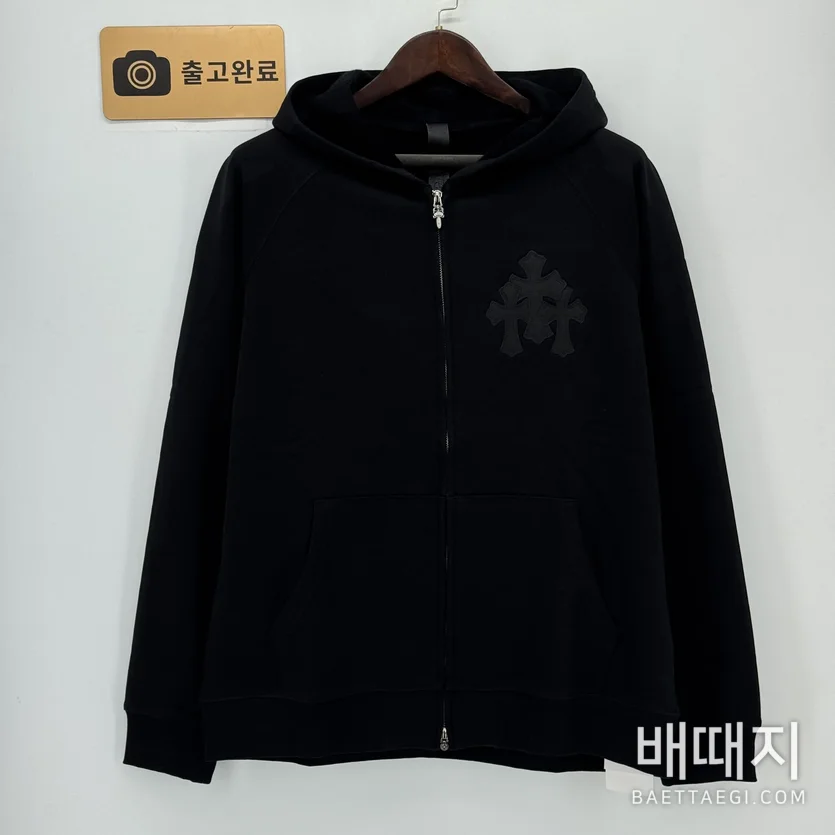 크롬하츠 가죽 안감 후드 집업 맨투맨 160586
