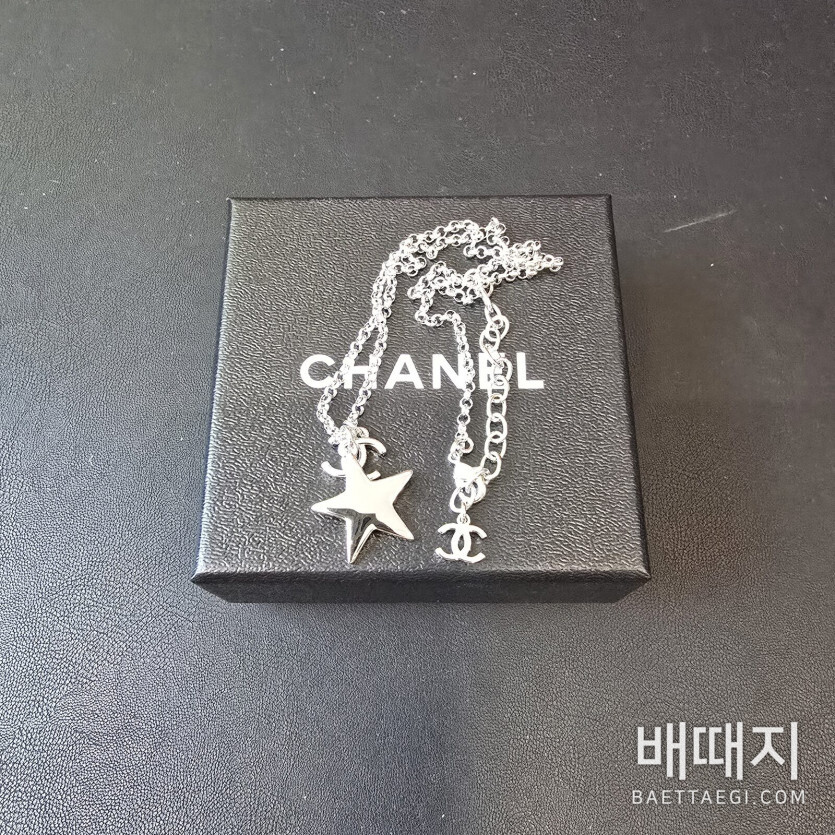 샤넬 파이브 포인티드 스타 더블 C 목걸이 66028 / 사이즈: 45cm
