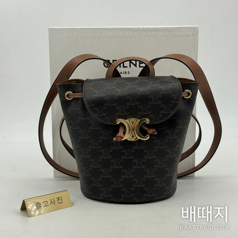 셀린느 트리오페 캔버스 보니 백팩