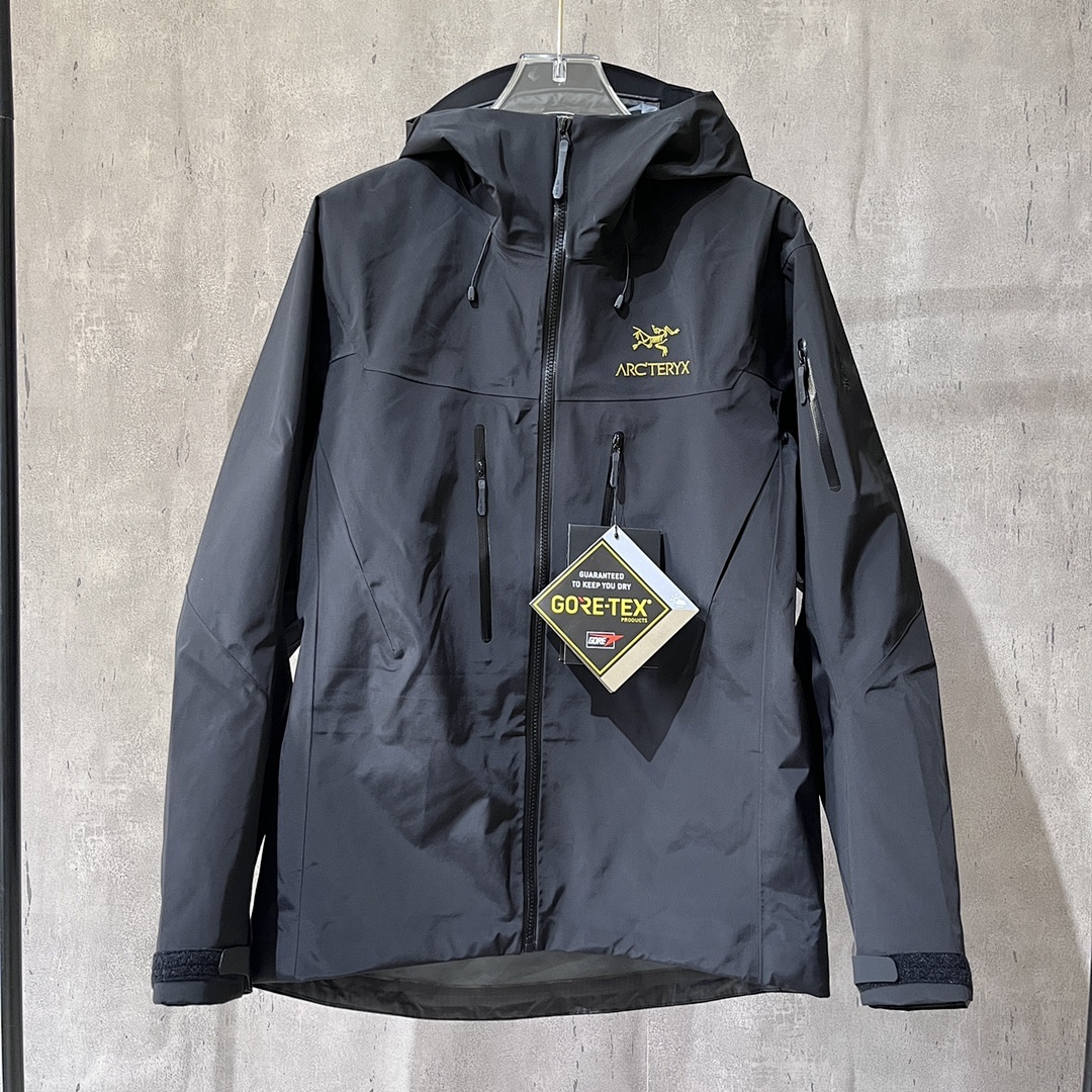 아크테릭스 [TZ] 알파 SV 자켓 6세대 블랙 골드 200130 Arc'teryx Alpha SV Jacket 6 24K Black