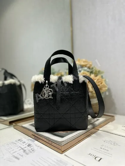 디올 알프스 램스킨 토트백 196023