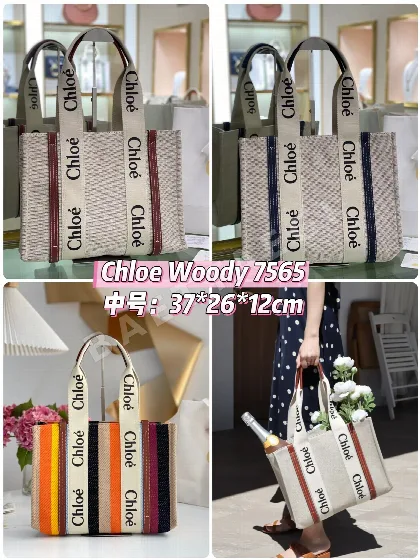 끌로에 우디 캔버스 미디엄 가방 140759