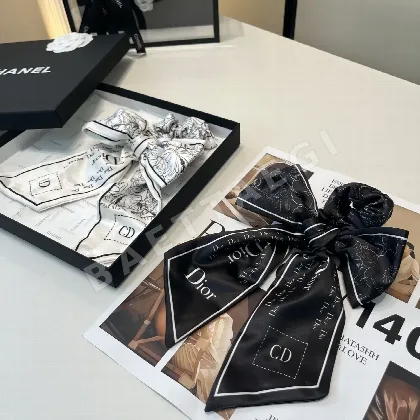 디올 CD 리본 헤어 타이 184420