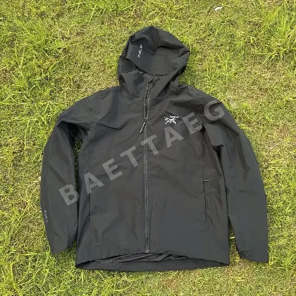 아크테릭스 [TZ] 솔라노 후디 쉘 자켓 후드 바람막이 블랙 실버 200163 Arc'teryx Solano Hoodie Shell Jacket