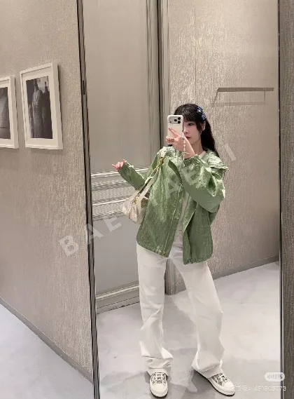 디올 그린 모노그램 자카드 윈드브레이커 자켓 54471