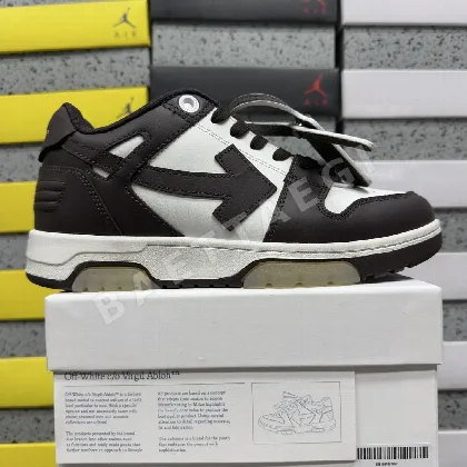 오프화이트 아웃 오브 오피스 OOO 로우 탑스 202497 Off White Out Of Office OOO Low Tops Chocolate