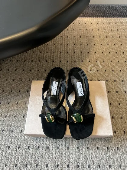 지미추 보석 장식 키튼힐 샌들 113067