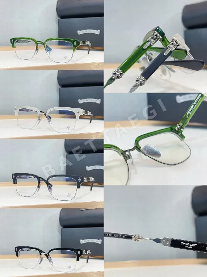 크롬하츠 에반젤리스트 925 스털링 실버 선글라스 54669