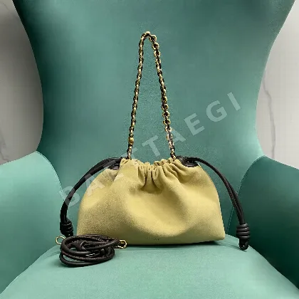 로에베 플라멩코 램스킨 드로스트링 숄더백 77234