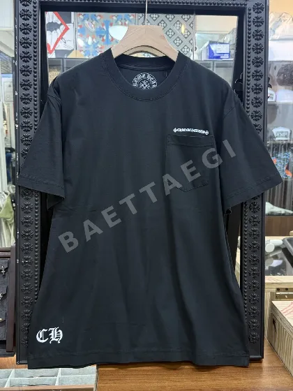 크롬하츠 크로스 프린트 크루넥 반팔 티셔츠 49950