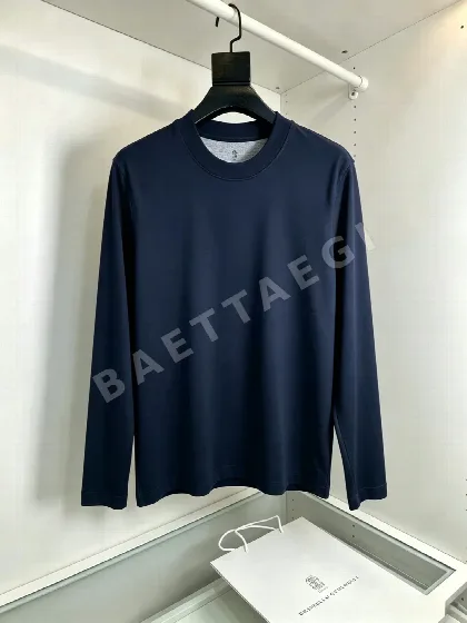 브루넬로쿠치넬리 남성 코튼 긴팔 티셔츠 169722