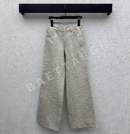 루이비통 프린트 데님 하이웨이스트 여성 바지 203877