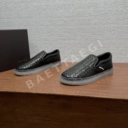 보테가베네타 로퍼 남성 블랙 카프스킨 170073