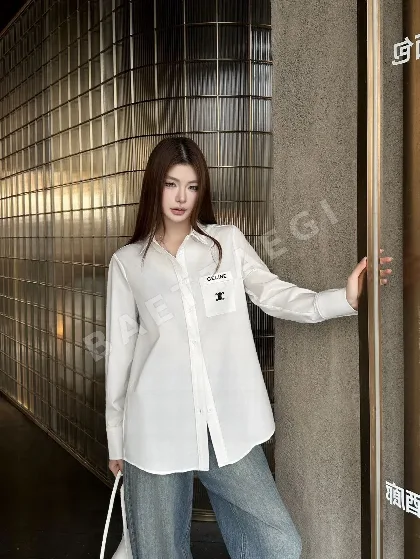 셀린느 절제된 디자인 여성 셔츠 157107