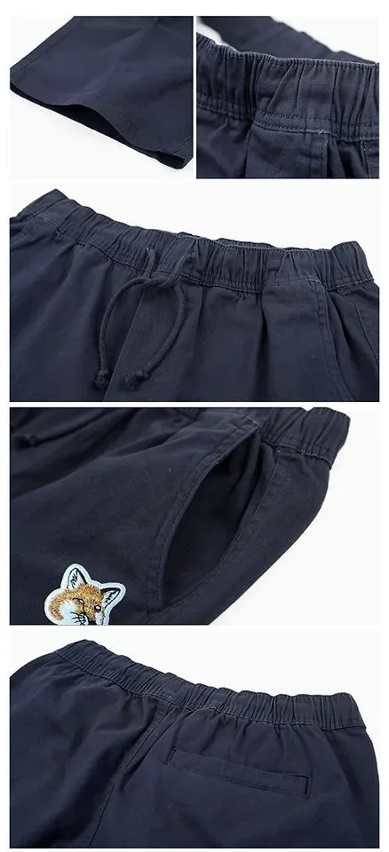 메*키츠네 스판 면 반바지 이미지 2