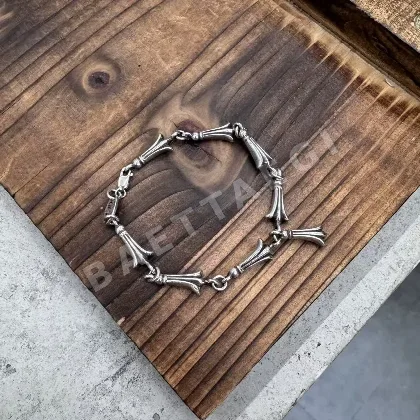 아이리스 피쉬본 스털링 실버 팔찌 162782