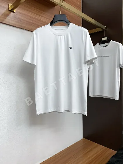 디올 남성 머서라이즈드 코튼 반팔 티셔츠 47306