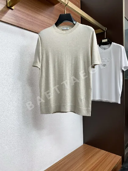 디올 남성 크루넥 코튼 반팔 티셔츠 47596