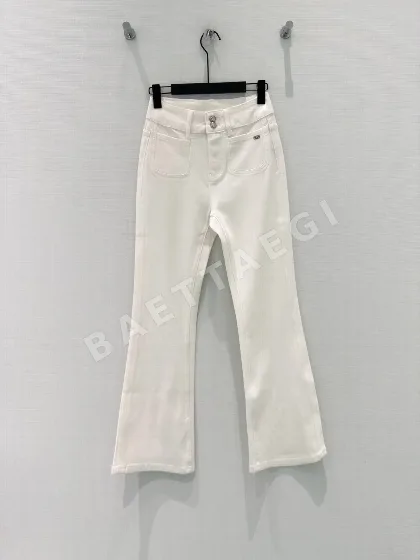 디올 여성 플레어 더블 포켓 진 바지 54152