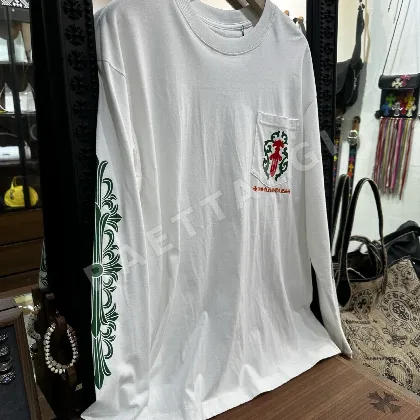 그린 더블 슬리브 남성 긴팔 티셔츠 163894