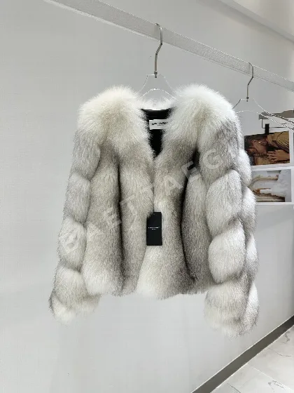 생로랑 여우 모피 자켓 194368