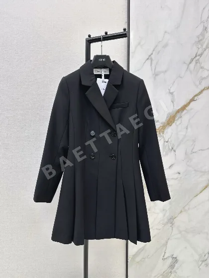 디올 플리츠 더블브레스트 여성 자켓 199049