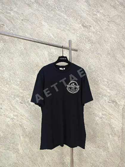몽클레르 로고 프린트 남성 반팔 티셔츠 48769
