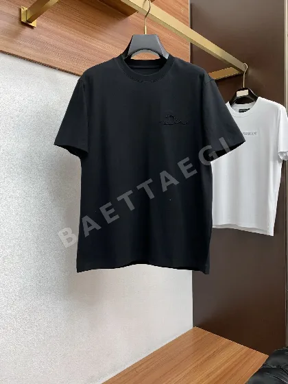 디올 남성 장섬유 코튼 반팔 티셔츠 47240