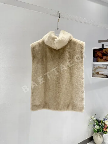 더로우 밍크 숄 조끼 206326