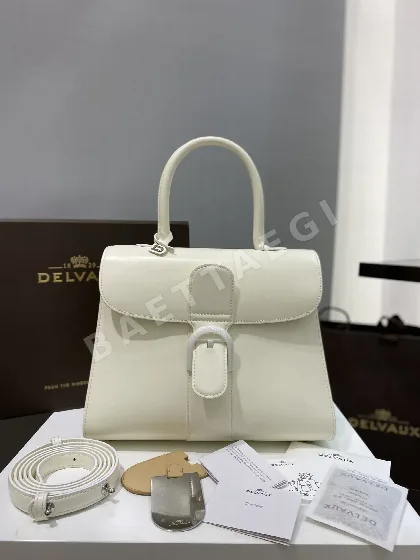 델보 브릴리언트 박스 가죽 숄더백 191192
