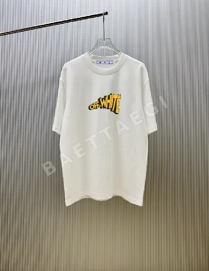 오프화이트 남성 반팔 티셔츠 87108