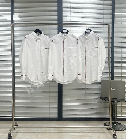 톰브라운 리본 장식 긴팔 셔츠 46559