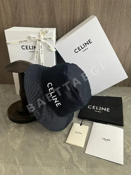 셀린느 자수 린넨 피셔맨 햇 75894