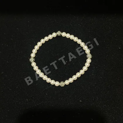 4mm 마더오브펄 스털링 실버 팔찌 162786