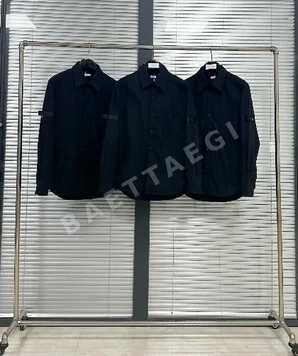 톰브라운 오버핏 체크 남녀공용 긴팔 셔츠 46713