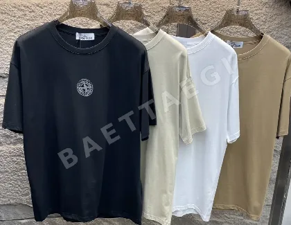 스톤아일랜드 컴퍼스 프린트 크루넥 반팔 티셔츠 47778