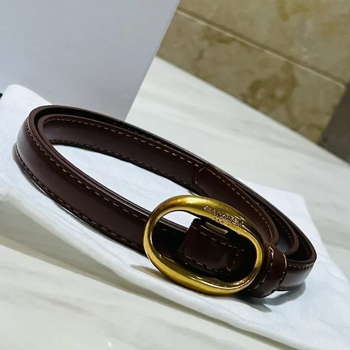 생** 15MM 오발버클 레더벨트 (수입) 이미지 5