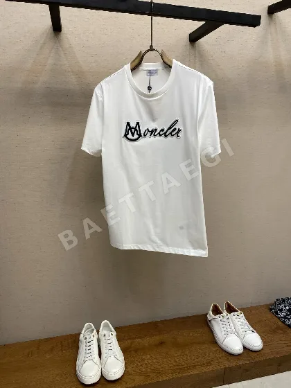 몽클레르 남성 코튼 스트레치 반팔 티셔츠 48748