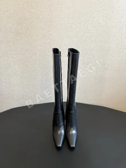 생로랑 와이엇 부츠 가죽 사각 앞코 207511