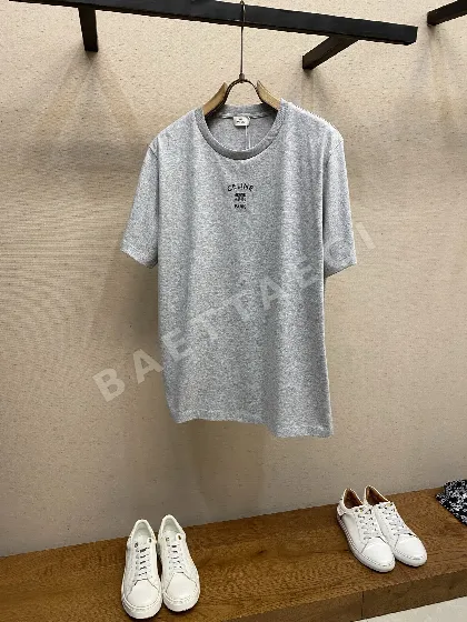 셀린느 자수 코튼 오버핏 반팔 티셔츠