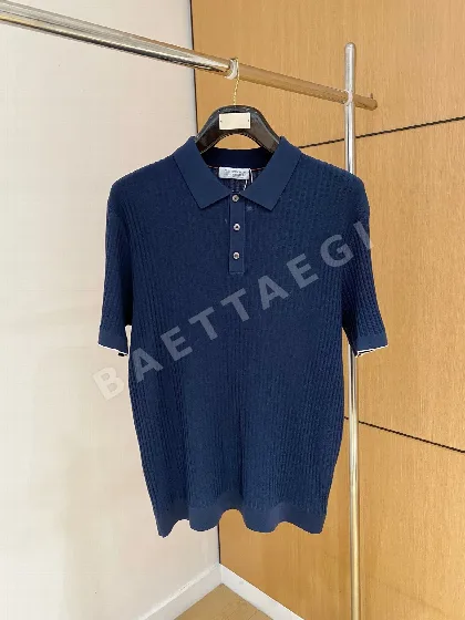 브루넬로쿠치넬리 남성 아세테이트 혼방 반팔 티셔츠 88427