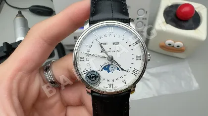 블랑팡 빌레레 6654 풀캘린더 문페이즈 APS 공장 오토매틱 남성 시계 레플리카 44854 Blancpain