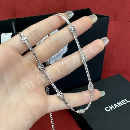 샤넬 스네이크본 체인 더블 C 목걸이 178760